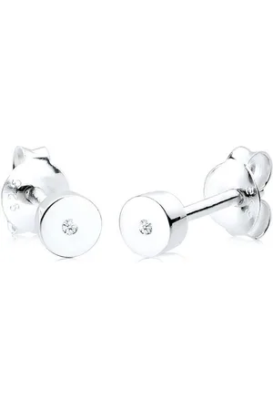 Elli DIAMONDS Paar Ohrstecker Diamant Weiß Brillantschliff (0.01 ct) 925 Sterling Silber - Verkäufer: JULIE & GRACE GmbH