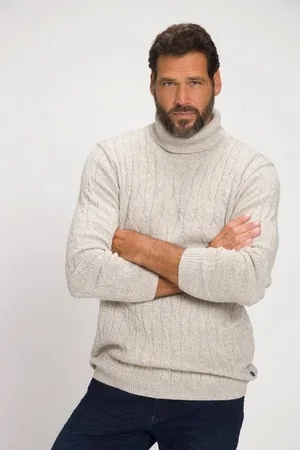 JP 1880 Rundhalspullover Pullover Zopfmuster Rollkragen - Verkäufer: Popken Fashion Group