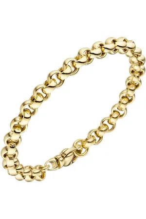 Jobo Goldarmband, Erbsarmband 585 Gold 19 cm