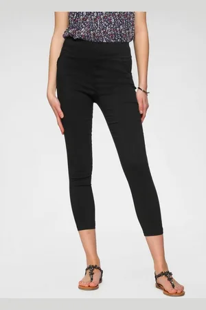 Hailys Jeggings Trendige Web-Jeggings von HAILYS: (Enge High Waist Form mit Gummizugbund, breitem Bündchen) und hohem Stretchanteil in 7/8- Länge