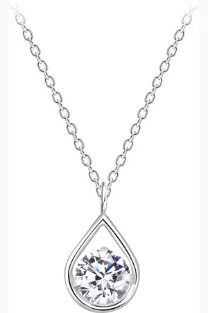 ALEXANDER YORK Kette und Anhänger Set TEAR DROP, 2-tlg., 925 Sterling Silber - Verkäufer:
