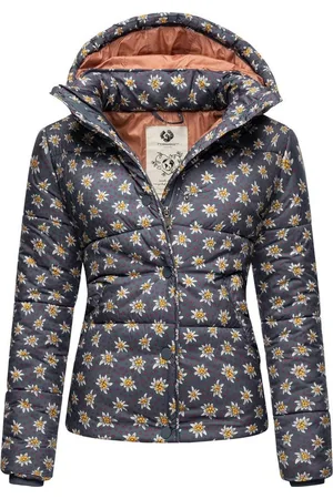 Ragwear Steppjacke Relive Remake Modische cropped Winter Kurzjacke aus recycelten Materialien