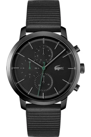 Lacoste Multifunktionsuhr REPLAY 2011177, Quarzuhr, Armbanduhr, Herrenuhr, Datum, Lederarmband