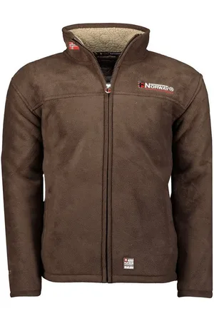 Geographical Norway Fleecejacke Herren Polar Teddyfell Winter Jacke Outdoorjacke Fleece warm in Unifarbe, mit Stehkragen - Verkäufer: leyoley