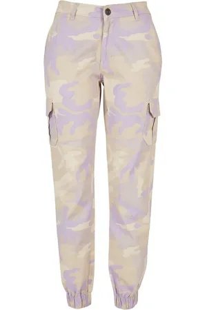 Urban classics Cargohose Damen Ladies High Waist Camo Cargo Pants (1-tlg)