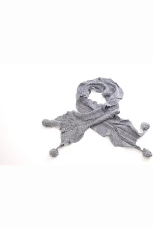 Yeset Mütze & Schal Schal Halstuch Strick Bommel 190x30cm S-2200 - Verkäufer: Shop