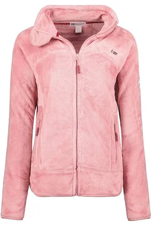 Geographical Norway Fleecejacke Damen Fleecejacke Teddy Fleece Winter Jacke mit Stehkragen, in Unifarbe, kuschelig - Verkäufer: leyoley