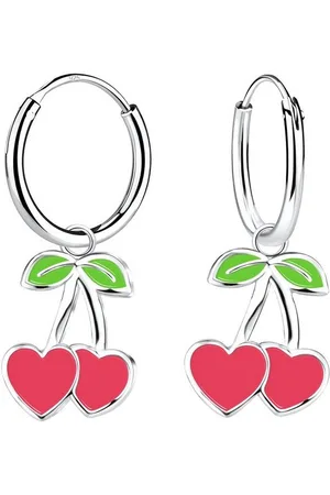 ALEXANDER YORK Paar Creolen CHARM-KIRSCHEN Herzform, 2-tlg., 925 Sterling Silber - Verkäufer: