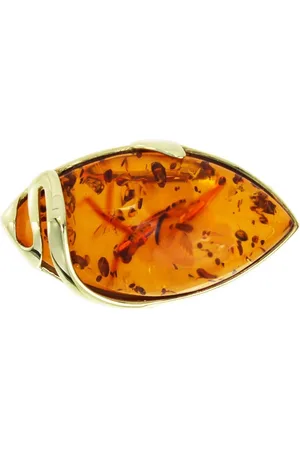 Ostsee-Schmuck Brosche - Tasa - Gold 333/000 - Bernstein (1-tlg) - Verkäufer: