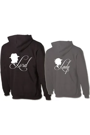 G-graphics Hoodie Lord & Lady (Partner- / Paar-Set, Einzelteile zum selbst zusammenstellen) Aufdruck auf der Vorder- oder Rückseiteseite wählbar - Verkäufer: