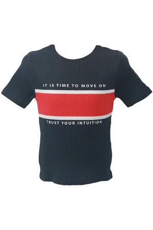 Blue Seven T-Shirt Mädchen T-Shirt Stay True Kontrasteinsatz (1-tlg) - Verkäufer: nettibeck