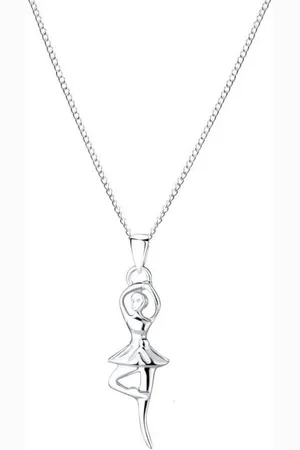 ALEXANDER YORK Kette und Anhänger Set BALLERINA, 2-tlg., 925 Sterling Silber - Verkäufer: