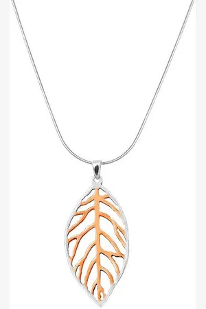 ALEXANDER YORK Kette und Anhänger Set LEAF rosé, 2-tlg., 925 Sterling Silber - Verkäufer: