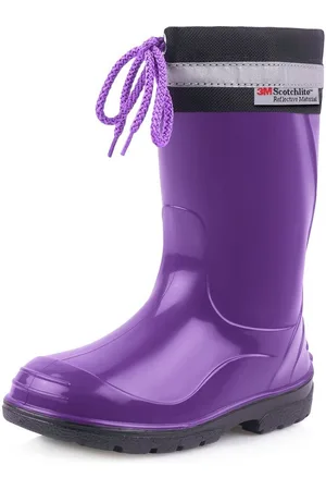 Ladeheid Lange Regenschuhe für Mädchen und Jungen LA-972 Gummistiefel Kinder mit Stulpe zum Schnüren - Verkäufer: HISERT