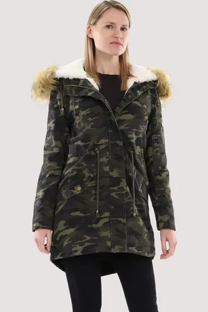 malito more than fashion Parka 81109 Winterjacke in Camouflage Military-Look mit Teddyfell - Verkäufer: malito