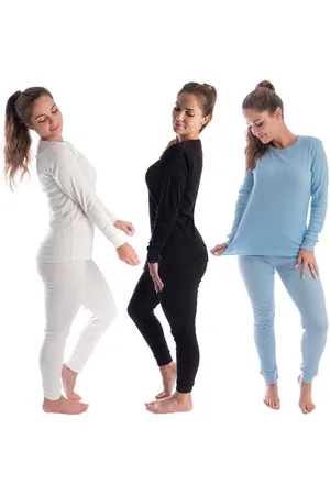 Black Snake Thermounterhemd 3x Thermo Set für Frauen - Funktionsunterwäsche für Outdoor-Sport (Set, 3-St) Thermounterwäsche 3x Unterhemd + 3x Unterhose - Verkäufer: noorsk
