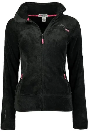 Geographical Norway Fleecejacke Damen Fleecejacke Teddy Fleece Winter Jacke mit Stehkragen, in Unifarbe, kuschelig - Verkäufer: leyoley