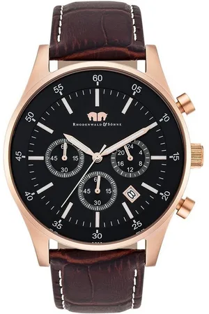 Rhodenwald & Söhne Chronograph Goodwill dunkelbraun, aus Edelstahl - Verkäufer: Juvalia