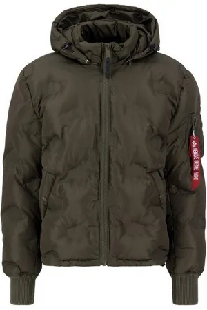 Alpha Industries Winterjacke Hooded Logo Puffer - Verkäufer: SAGATOO