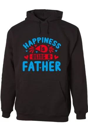 G-graphics Hoodie Happiness is being a father mit trendigem Frontprint mit Spruch zum Vatertag - Verkäufer: