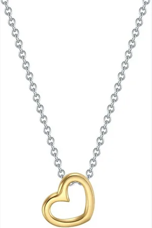 Trilani Silberkette Herz silber/gelbgold, mit Sterling Silber - Verkäufer: Juvalia