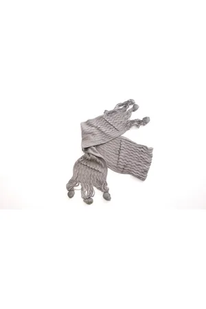 Yeset Mütze & Schal Schal Halstuch Strick Bommel 190x20cm S-2011 - Verkäufer: Shop