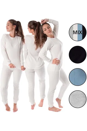 Black Snake Thermounterhemd 3x Thermo Set für Frauen - Funktionsunterwäsche für Outdoor-Sport (Set, 3-St) Thermounterwäsche 3x Unterhemd + 3x Unterhose - Verkäufer: noorsk