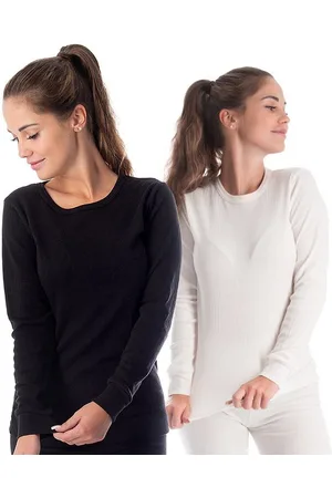 Black Snake Thermounterhemd 2 Thermo Langarmshirts für Frauen – Ideal für Ski & Outdoor im Winter (Spar-Set, 2-St) Damen Unterhemden mit Innenfleece 2er-Pack - Verkäufer: noorsk