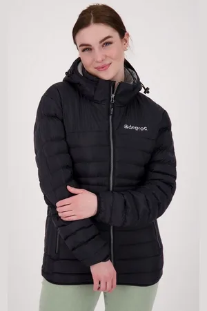 DEPROC-Active Steppjacke GILMOUR WOMEN II NEW CS mit abnehmbarer Kapuze. auch in großen Größen erhältlich - Verkäufer: Campingstore24