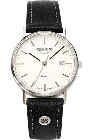 Bruno Söhnle Quarzuhr Damen-Armbanduhr Rondo 17-13106-241, Quarzwerk, Edelstahl, Leder - Verkäufer: Selva Technik GmbH