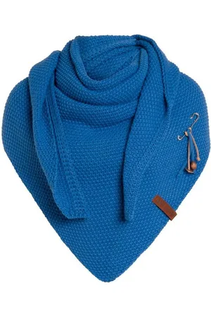 Knit Factory Schal Coco Dreiecksschals 190x85 cm Glatt Dunkelblau, (1-St), Schal Strickschal Umhängetuch Tuch Strickware - Verkäufer: Bettklusiv GmbH