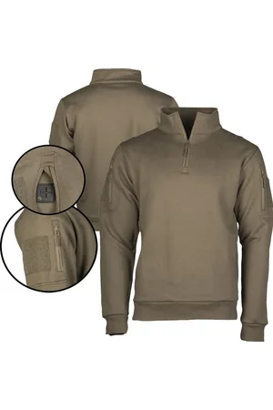 Mil-tec Strickpullover Militär Tactical Sweatshirt mit Zipper - Verkäufer: Bundeswehr und mehr