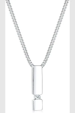 Elli DIAMONDS Kette mit Anhänger Stab Diamant 925 Sterling Silber, Rechteck - Verkäufer: JULIE & GRACE GmbH
