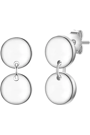 Glanzstücke Paar Ohrstecker Kreis silber, aus Sterling Silber - Verkäufer: Juvalia