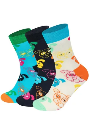 Happy Socks Basicsocken 3-Pack Mixed Dog Socks Gift Set aus nachhaltiger Baumwolle - Verkäufer: GoJungo GmbH