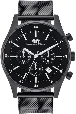 Rhodenwald & Söhne Chronograph Goodwill schwarz, mit Milanaise-Armband - Verkäufer: Juvalia