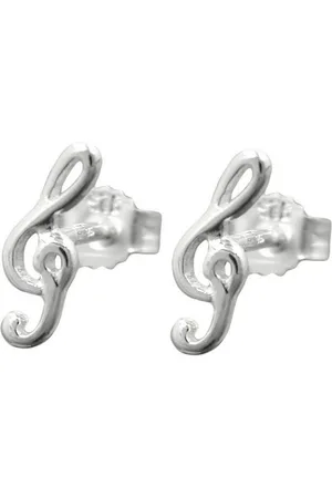 GALLAY Paar Ohrstecker Ohrstecker Ohrring 9x3mm Notenschlüssel Silber 925 (1-tlg) - Verkäufer: Cats Collection