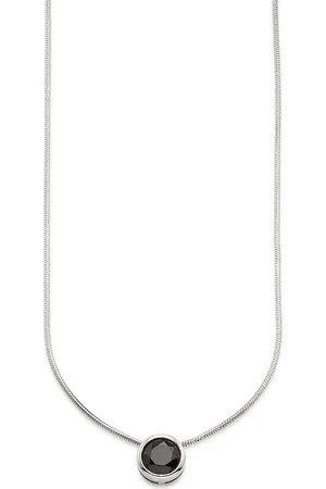 Bruno Banani Kette mit Anhänger Schmuck Geschenk Silber 925 Halsschmuck Halskette Schlangenkette Stein, mit Zirkonia (synth), Korund (synth) oder Spinell (synth)