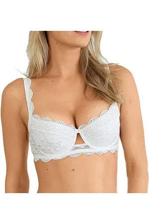 Nina Von C. Balconnet-BH SILVER EDITION (1-tlg) Dirndl BH Dekollete BH aus bezaubernder floraler Spitze - Verkäufer: bodywear-online