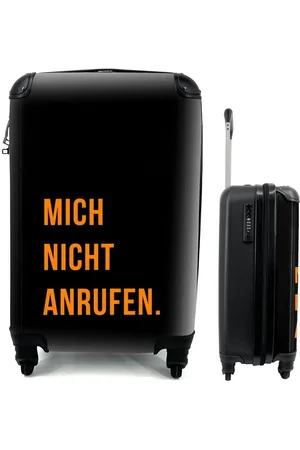 MuchoWow Handgepäckkoffer Zitate - Mich nicht anrufen - Schwarz, 4 Rollen, Reisetasche mit rollen, Handgepäck für Ferien, Trolley, Reisekoffer - Verkäufer: GmbH