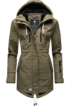 Marikoo Funktionsmantel Zimtzicke Wasserdichter Softshell Parka mit Kapuze