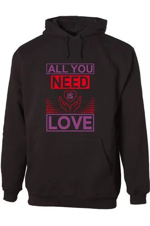 G-graphics Hoodie All you need is love Unisex mit trendigem Frontprint mit Spruch zum Valentinstag - Verkäufer: