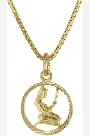 trendor Kette mit Anhänger Sternzeichen Jungfrau 333 Gold + goldplattierte Kette - Verkäufer: uhrcenter