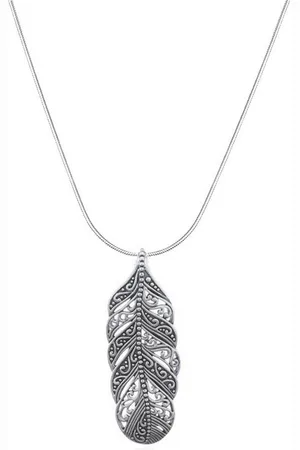 ALEXANDER YORK Kette und Anhänger Set FEDER, 2-tlg., 925 Sterling Silber - Verkäufer: