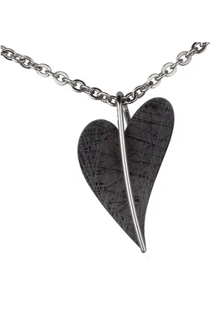 ERNSTES Herzanhänger Edelstahl schwarz AN413 - Verkäufer: Schmuck-Uhren-Trends