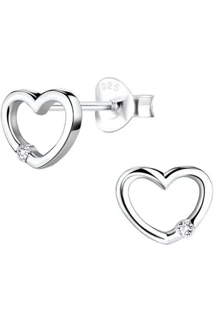 ALEXANDER YORK Paar Ohrstecker HERZ cut-out Design mit Zirkonia, 2-tlg., 925 Sterling Silber - Verkäufer:
