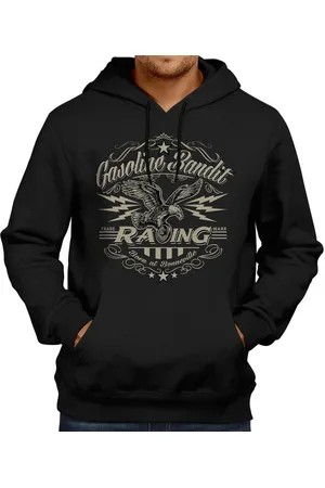 GASOLINE BANDIT Kapuzensweatshirt Original Rockabilly Biker Racer Design: Born in Bonneville Print - Verkäufer: RAHMENLOS®