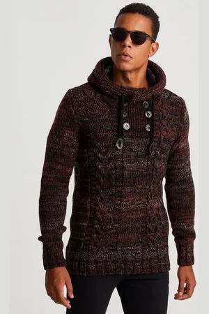 LEIF NELSON Strickpullover Pullover mit Kapuze mit Kapuze - Verkäufer: heyconnect