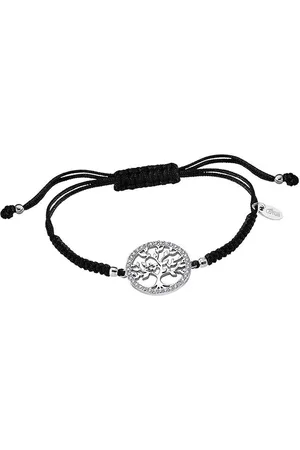 Lotus Silberarmband Lebensbaum Armband (Armband), Armband Lebensbaum 16cm, 925 Sterling Silber, Farbe: silber, schwarz - Verkäufer: Fit4Style Silberschmuck - IMPPAC