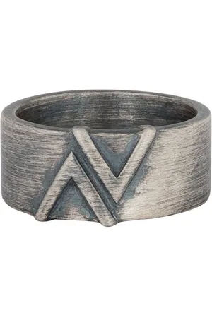 CAÏ Fingerring 925/- Sterling Silber matt oxidiert Dreieck
